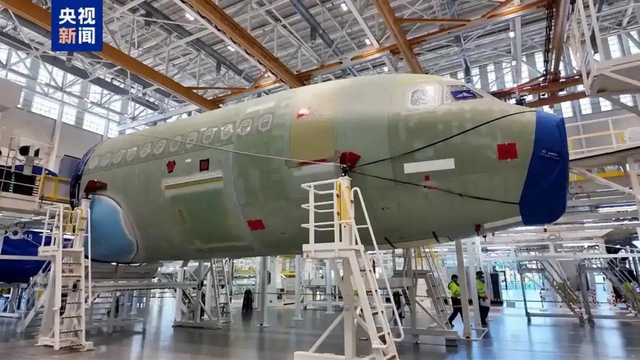 10.23空客在华增设的总装线投产 中国吸引力彰显1.jpg