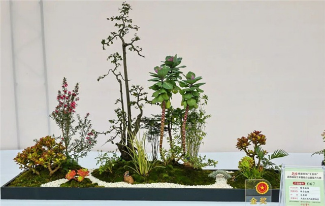 1.5成渝花艺大师同台“献技” 92件佳作亮相重庆动物园4.jpg