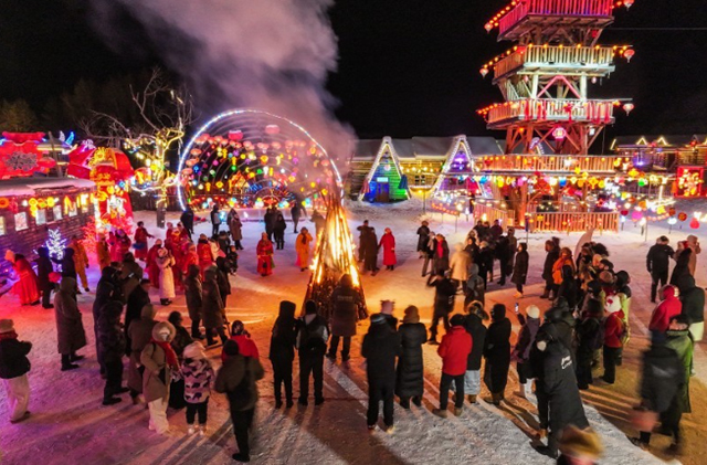 阿尔山雪村。阿尔山市委宣传部供图